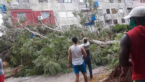 Zerstörungen auf Kuba wegen Hurrikan Laura
