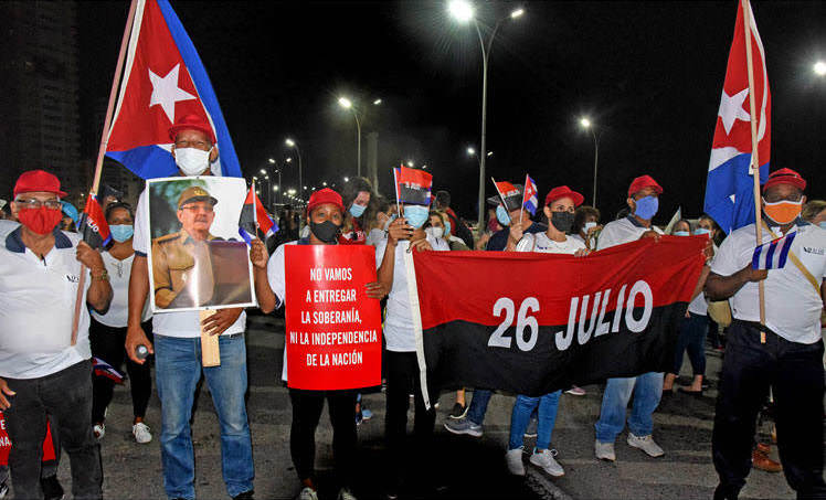 Kuba wehrt sich, Demo pro Revolution