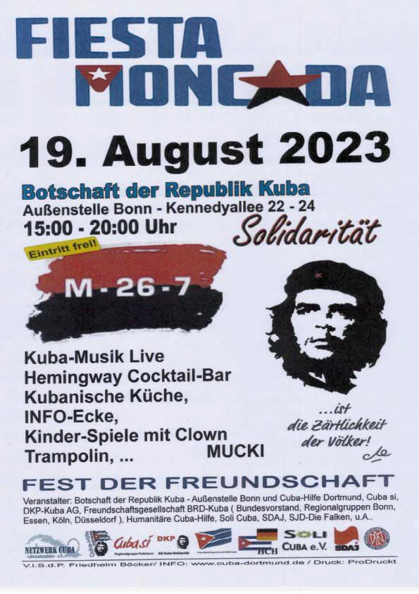 Flyer Fiesta Moncada 2023 in Bonn