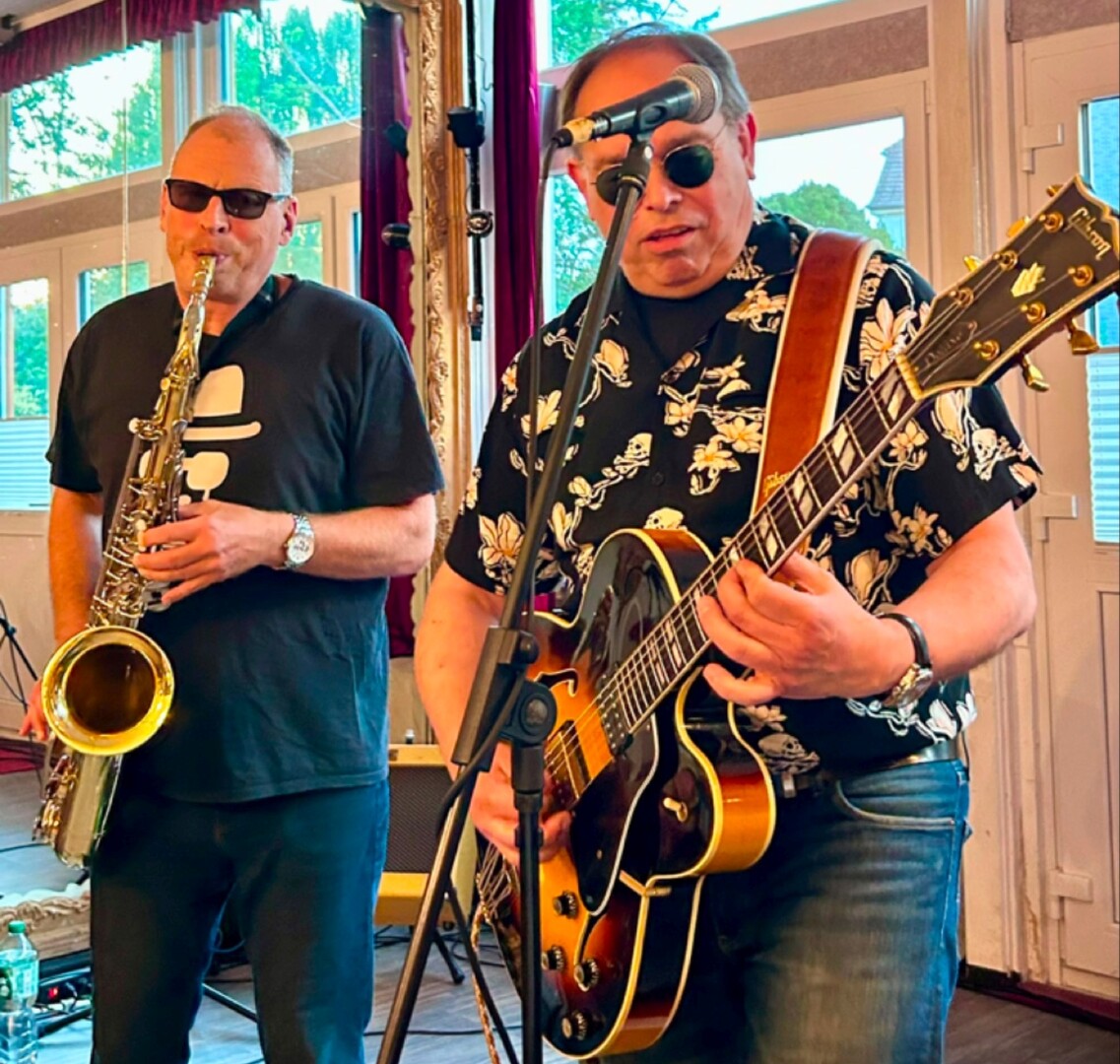 Die Bluesband in Aktion