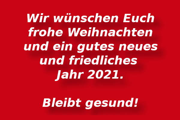 Die HCH wünscht frohe Weihnachten