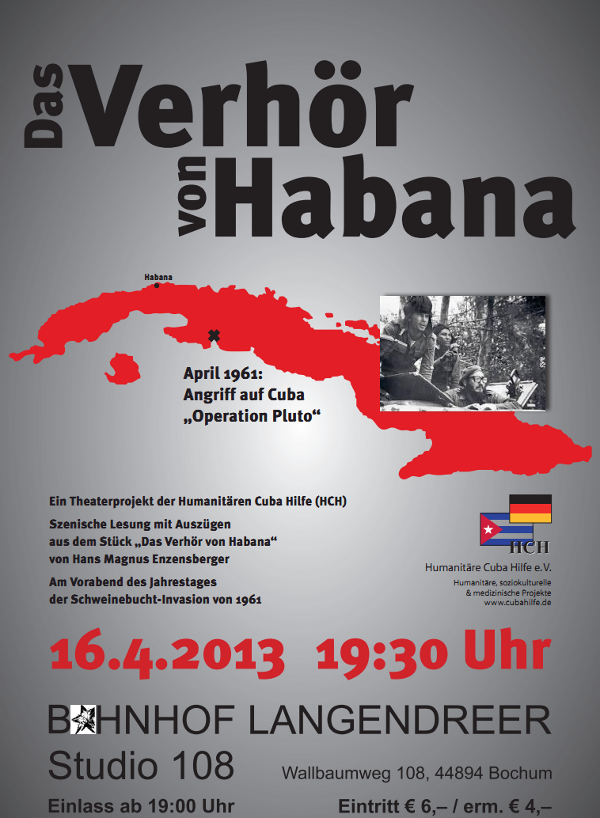 HCH Flyer Das Verhör von Habanna