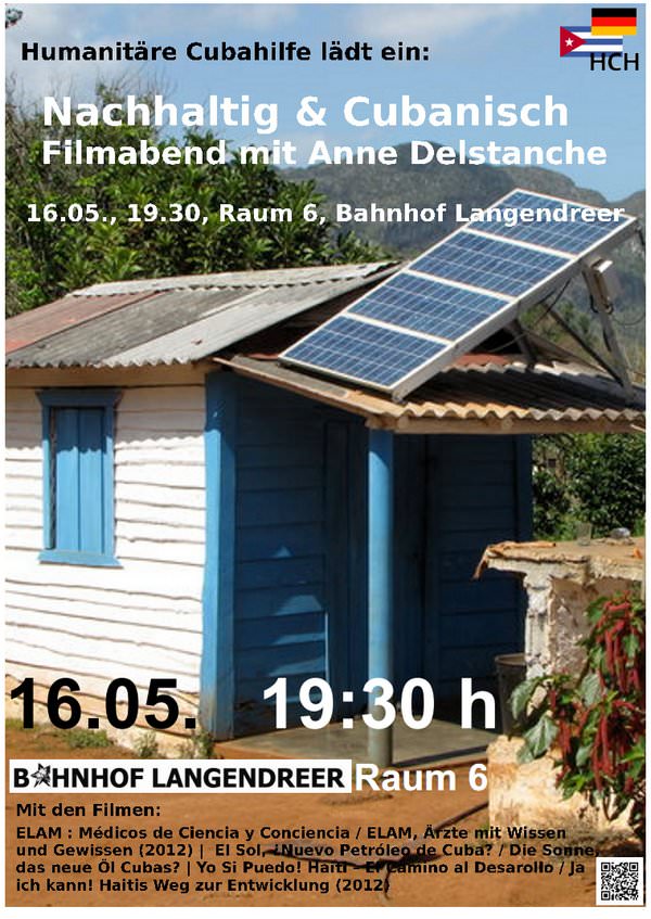 HCH Filmabend mit Anne-Delstanche - nachhaltig und cubanisch