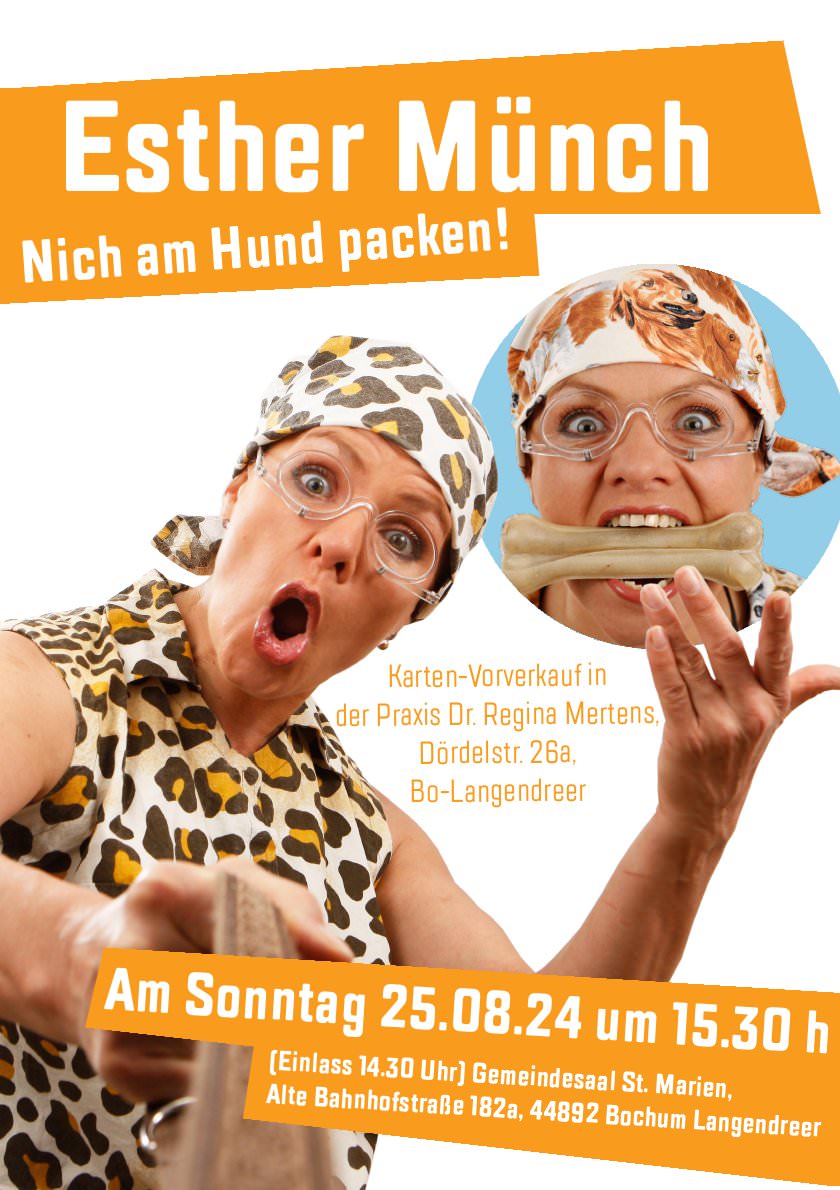 Flyer Benefiz mit Esther Münch - Seite 1