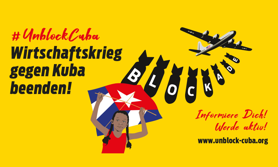 Aufforderung, die Blockade gegen Kuba zu beenden.