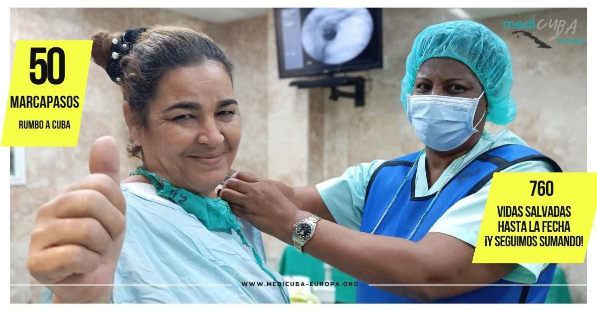Patientin hat erfolgreich einen Herzschrittmacher bekommen