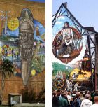 Wandbilder in Cuba und Bochum